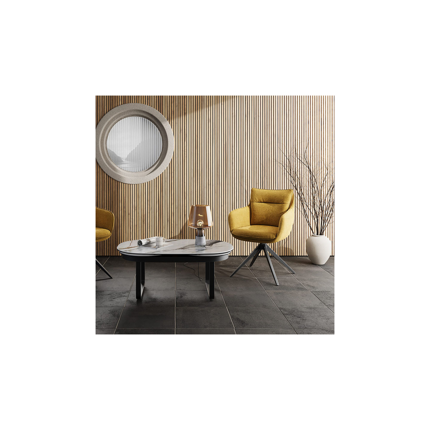 Chaise de table pivotante BELFAST, 8 coloris Akante