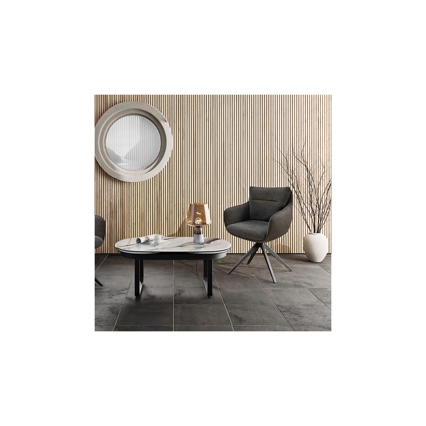 Chaise de table pivotante BELFAST, 8 coloris Akante