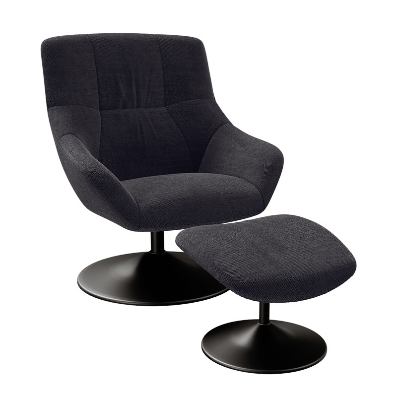 Fauteuil pied pivotant BILBAO, 8 coloris Akante