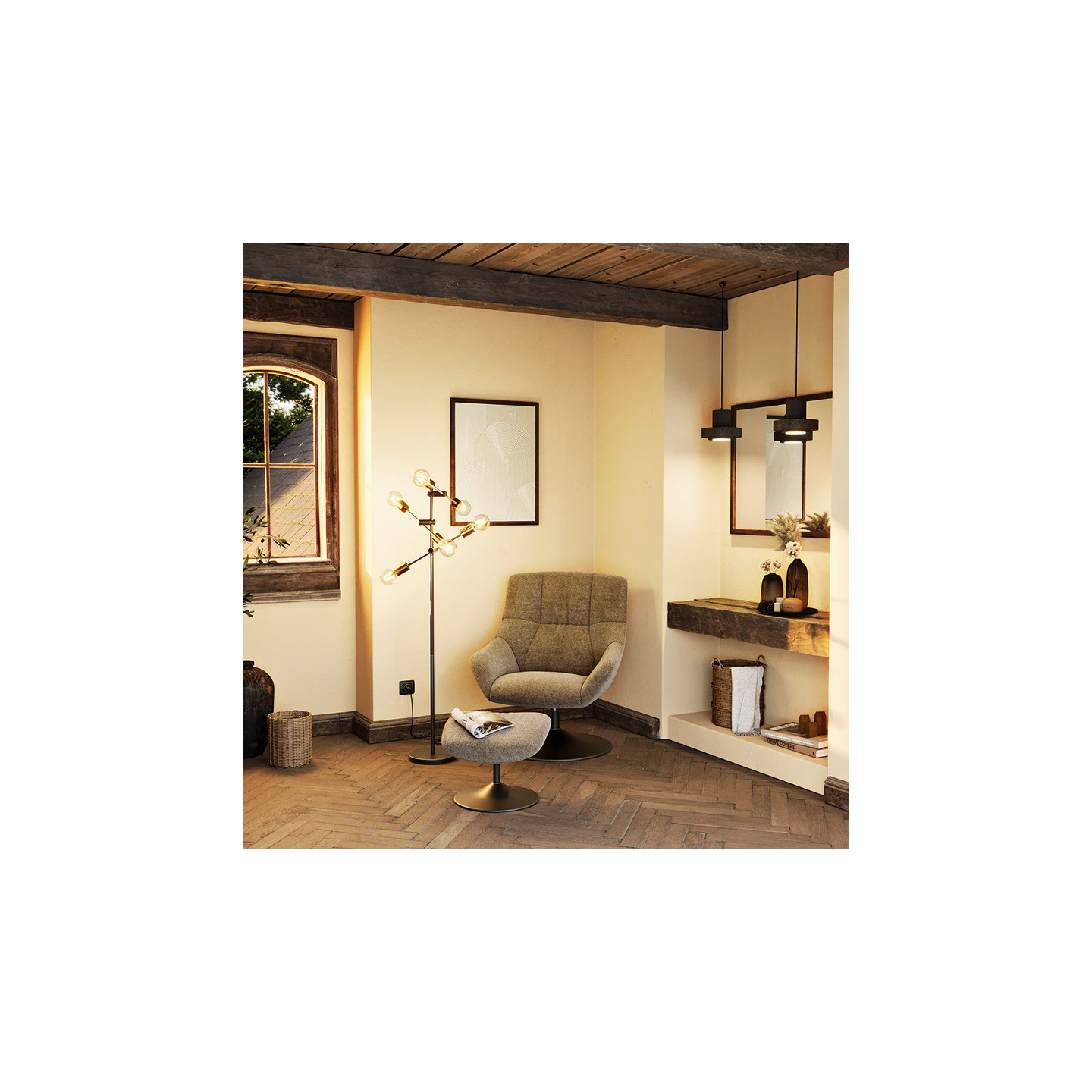 Fauteuil pied pivotant BILBAO, 8 coloris Akante
