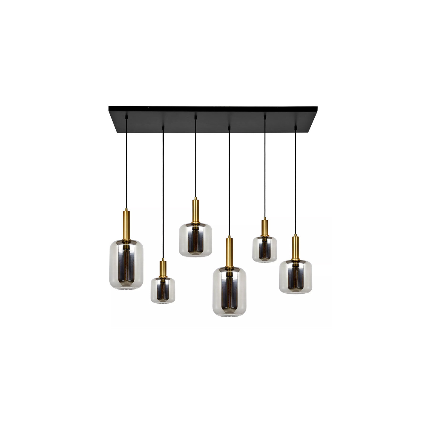 Suspension boule verre multiple JOANET, 6 lumières Lucide