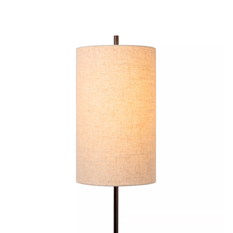 Lampadaire abat-jour blanc MAGIC, avec ou sans liseuse Lucide