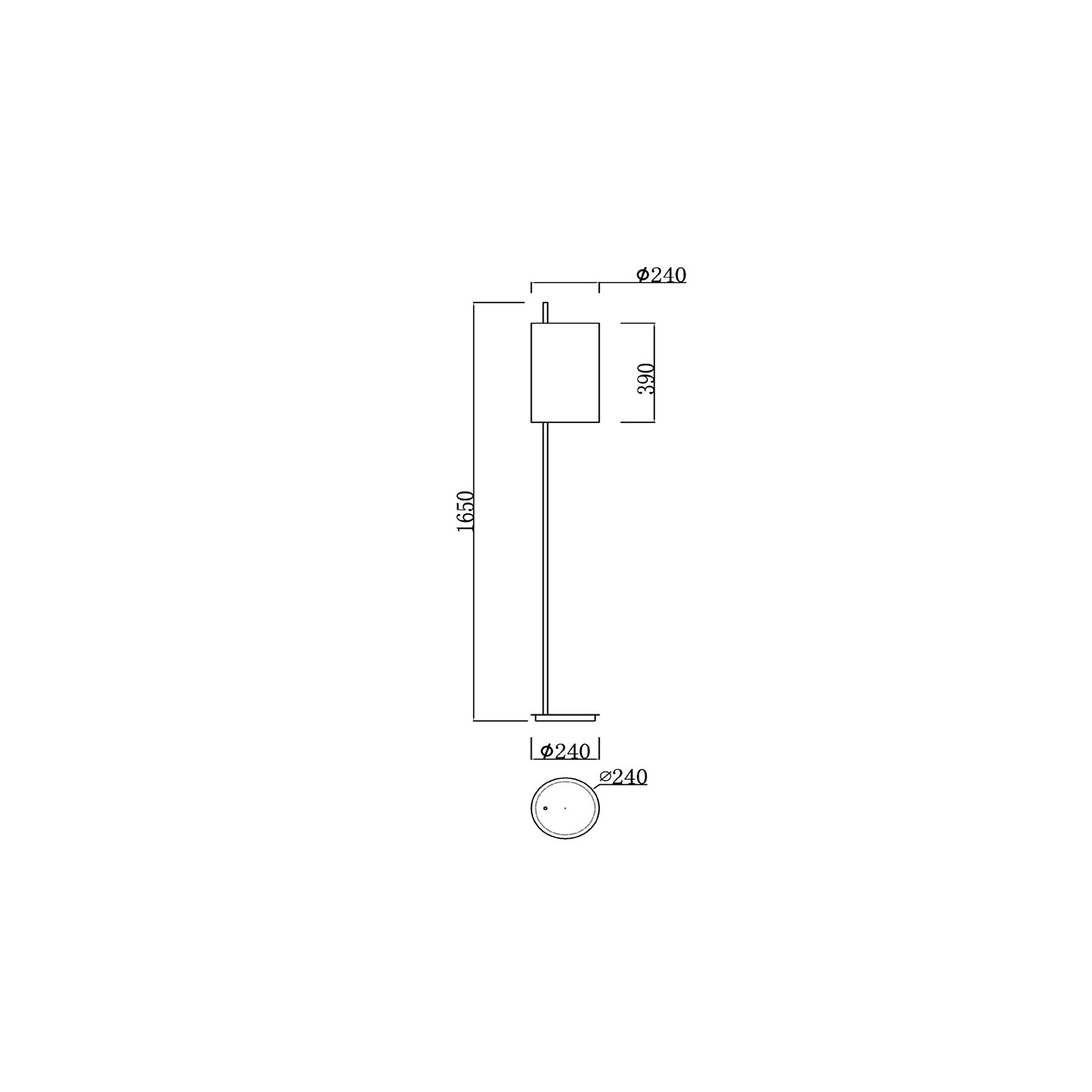Lampadaire abat-jour blanc MAGIC, avec ou sans liseuse Lucide