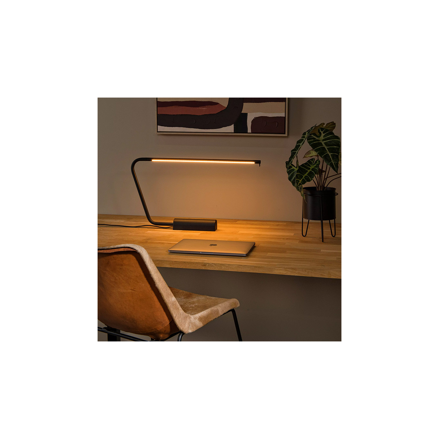 Lampe de bureau design MADISON noir ou chrome Lucide