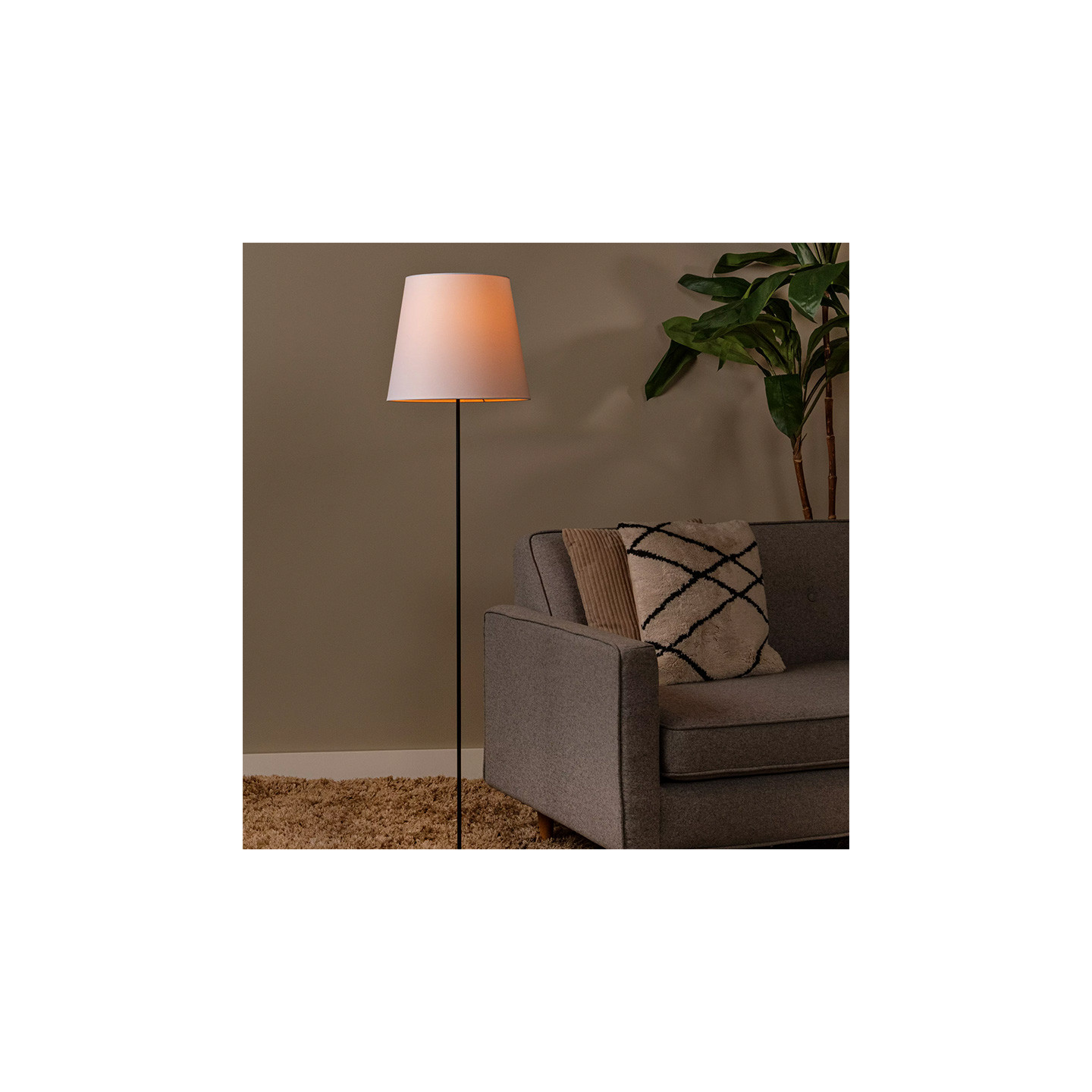 Lampe sur pied abat-jour PENDIO Lucide