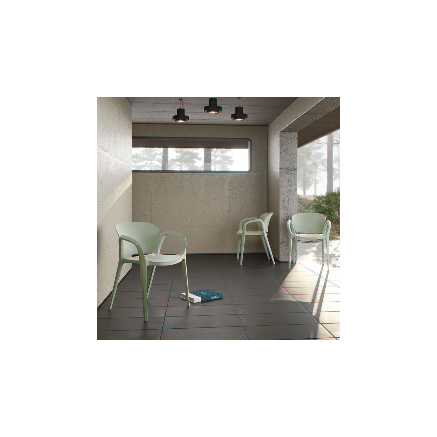 Chaise exterieur jardin OCTAVE, 6 coloris Akante