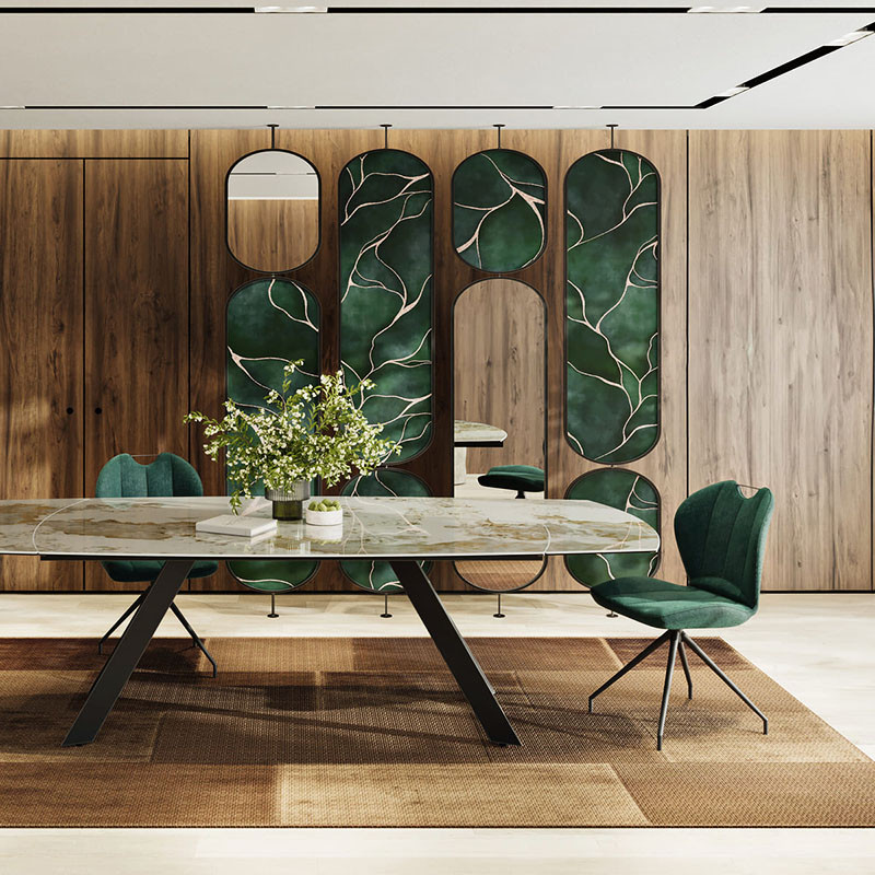 Table extensible plateau céramique MISSOURI 190-270 CM, 3 finitions Akante