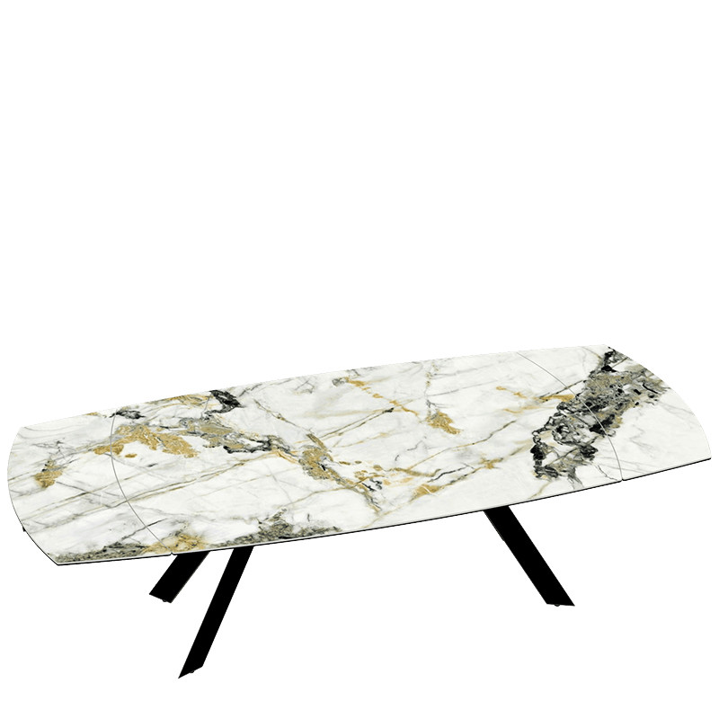 Table extensible plateau céramique MISSOURI 190-270 CM, 3 finitions Akante