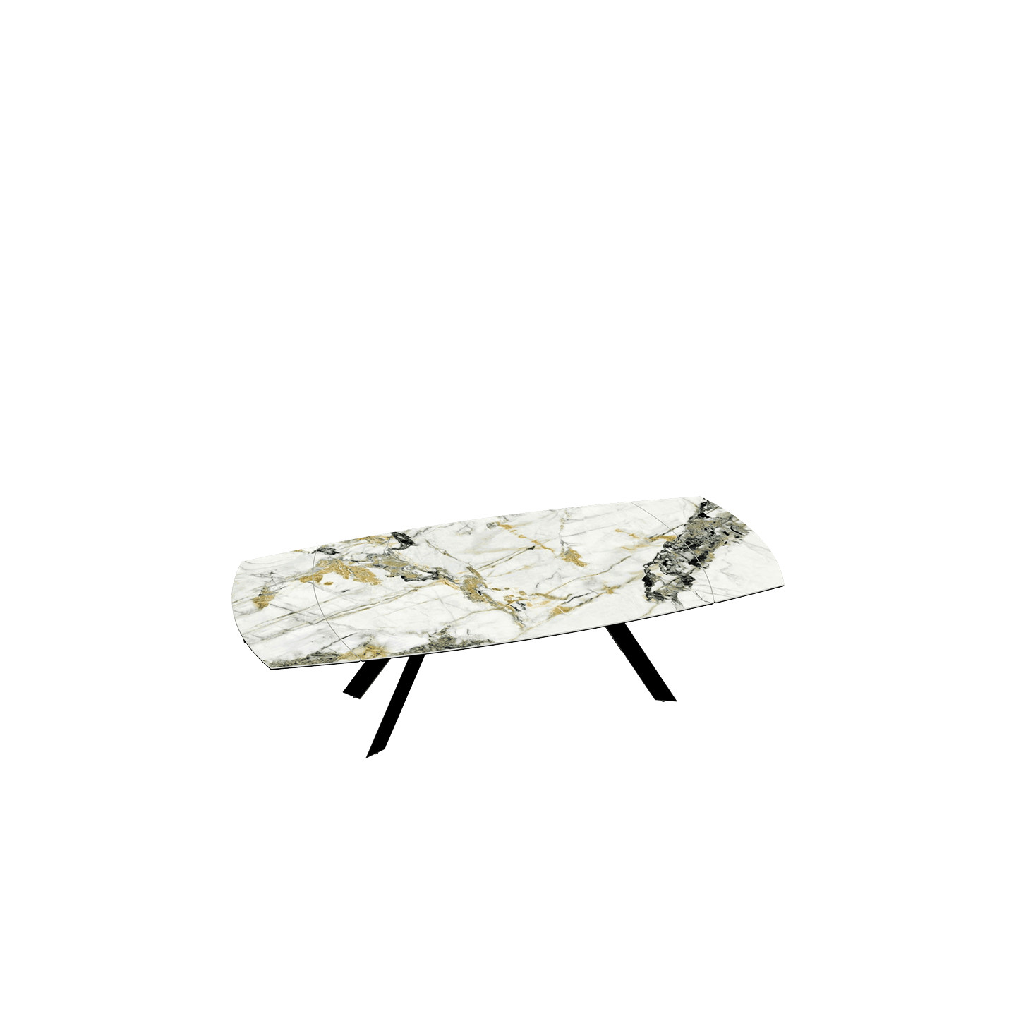Table extensible plateau céramique MISSOURI 190-270 CM, 3 finitions Akante