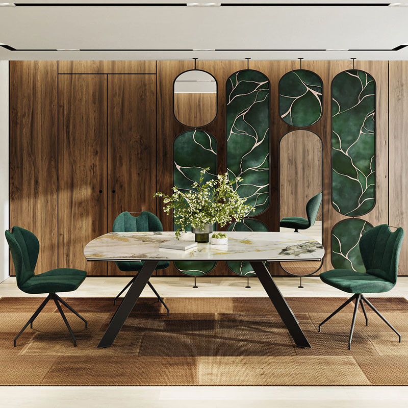 Table extensible plateau céramique MISSOURI 190-270 CM, 3 finitions Akante