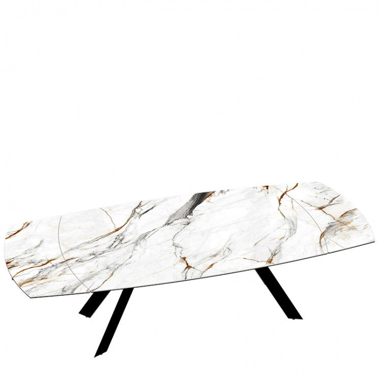 Table extensible plateau céramique MISSOURI 190-270 CM, 3 finitions Akante