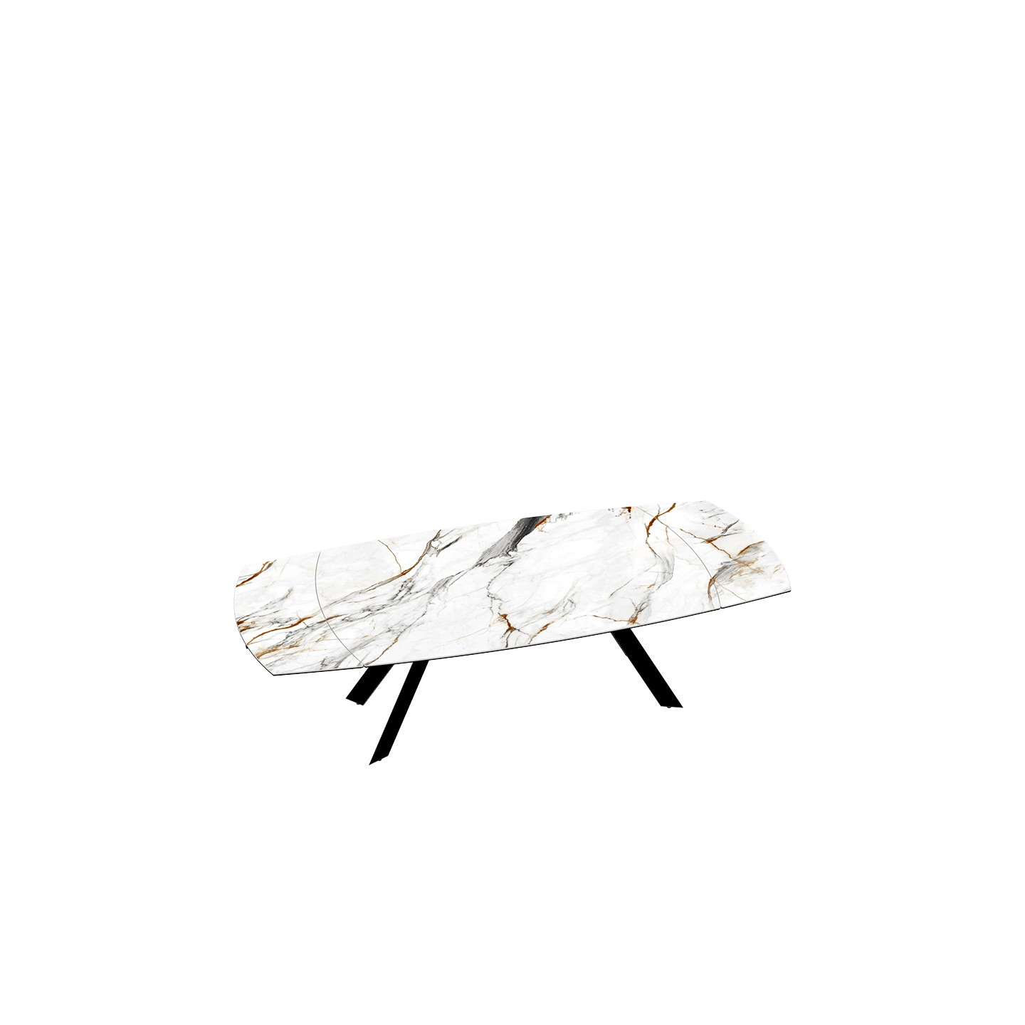 Table extensible plateau céramique MISSOURI 190-270 CM, 3 finitions Akante
