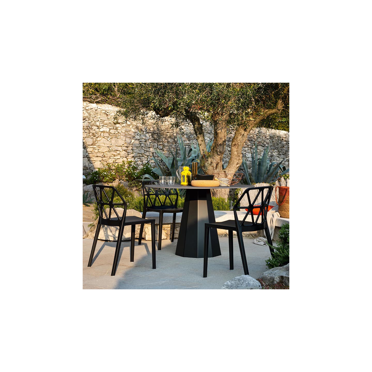 Chaise design en polypropylène ALCHEMIA, 8 coloris Connubia