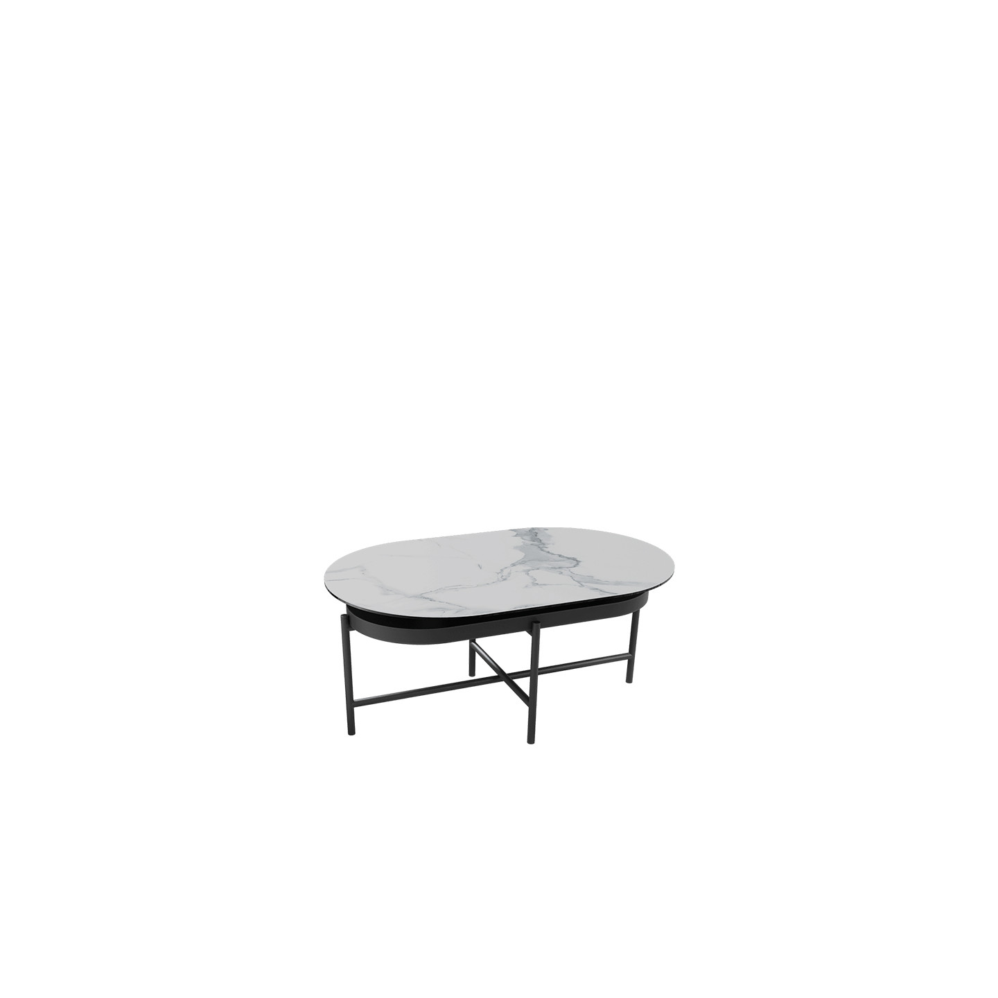 Table basse céramique extensible PAROS, 7 finitions Akante