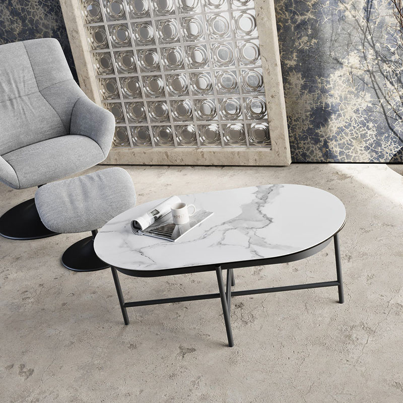 Table basse céramique extensible PAROS, 7 finitions Akante