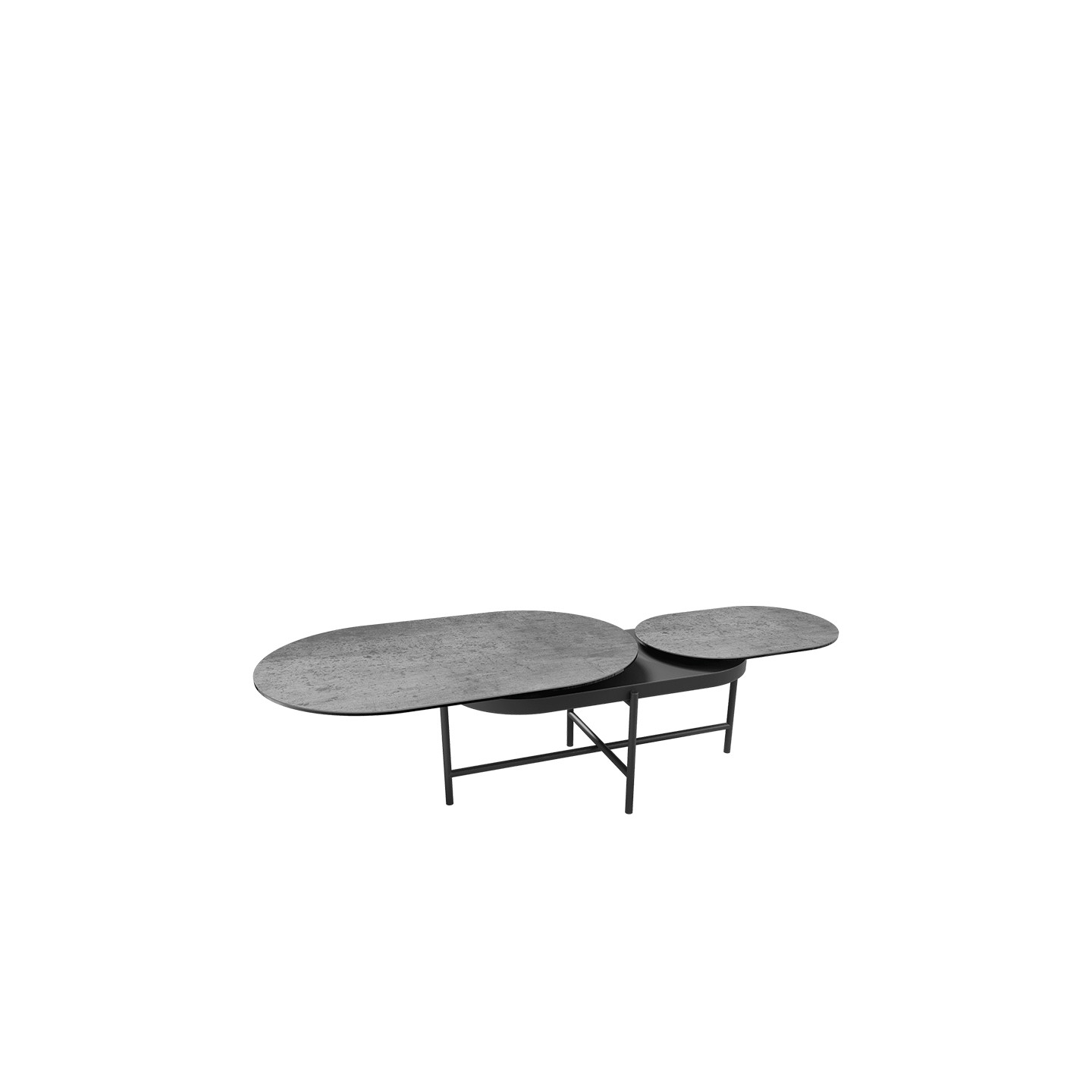 Table basse céramique extensible PAROS, 7 finitions Akante