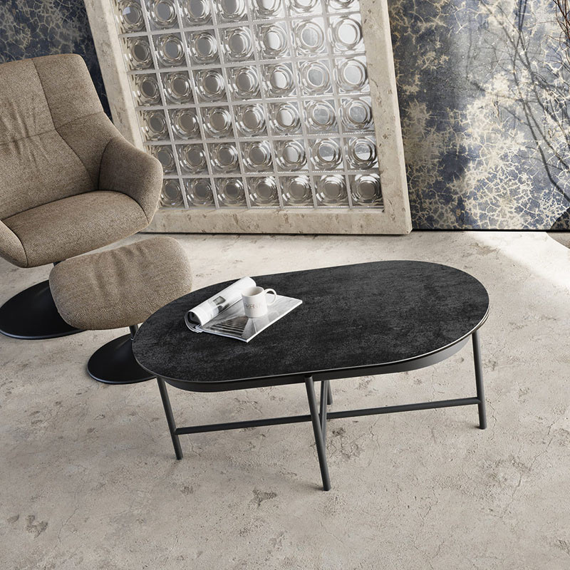 Table basse céramique extensible PAROS, 7 finitions Akante
