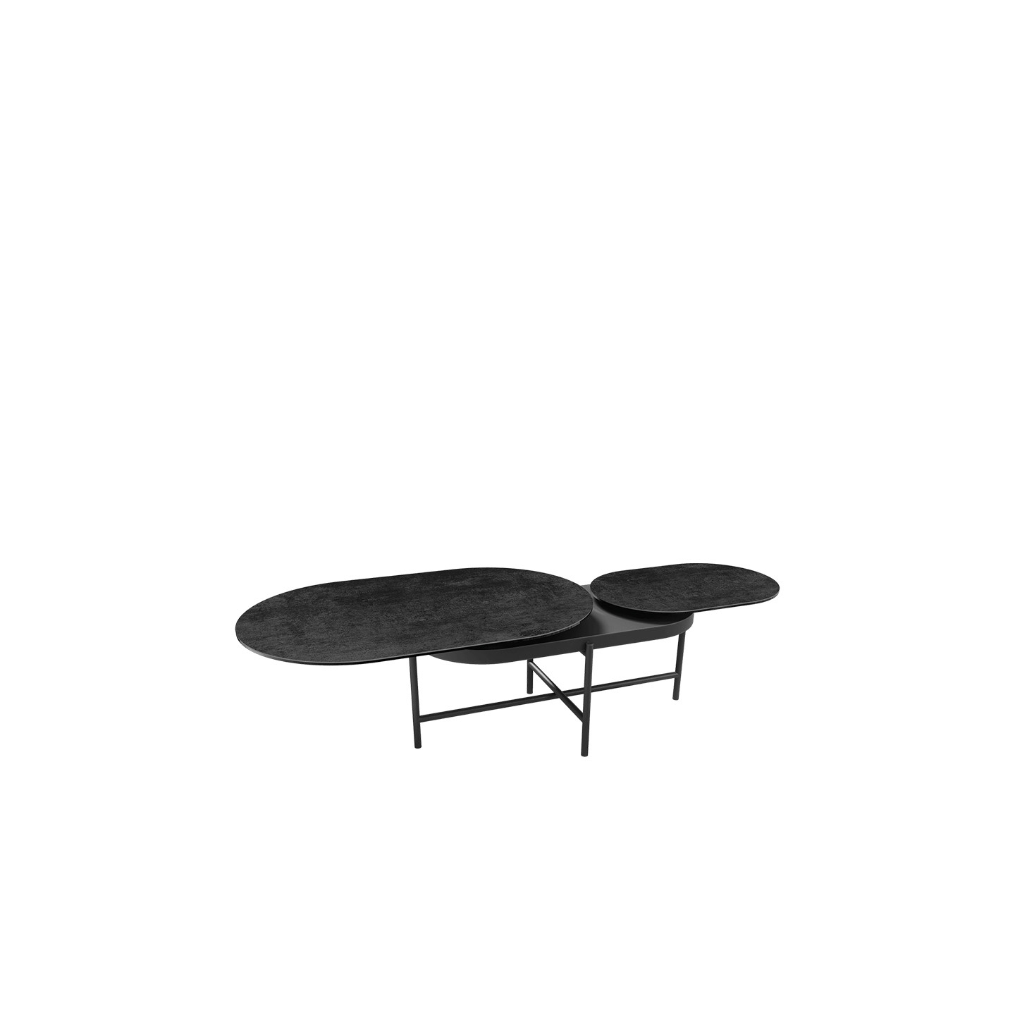 Table basse céramique extensible PAROS, 7 finitions Akante