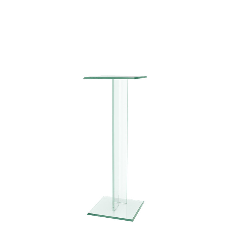 Table d'appoint en verre TRIVIA, 2 hauteurs Akante