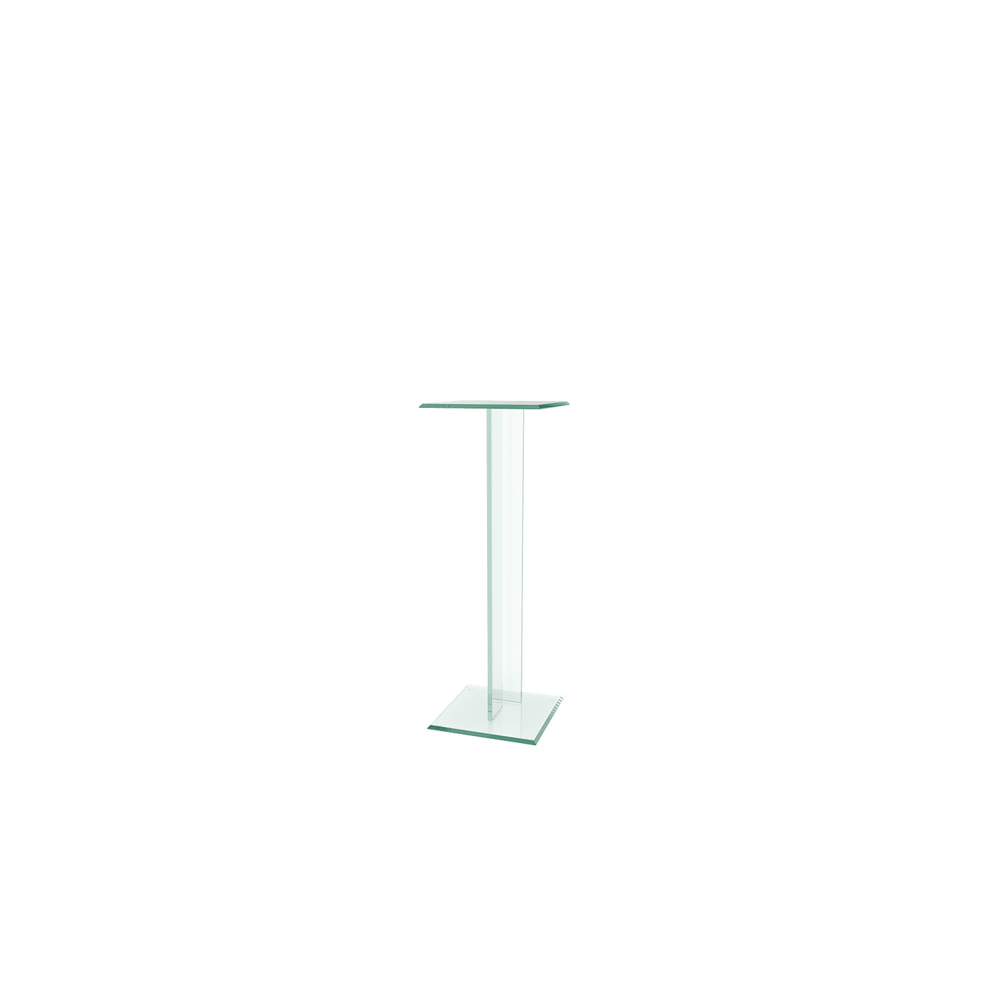 Table d'appoint en verre TRIVIA, 2 hauteurs Akante