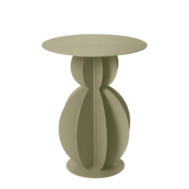 Table d'appoint métal FACETTE Ø40, 4 coloris Resistub Productions