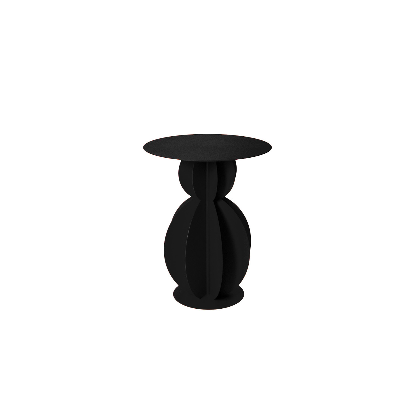 Table d'appoint métal FACETTE Ø40, 4 coloris Resistub Productions