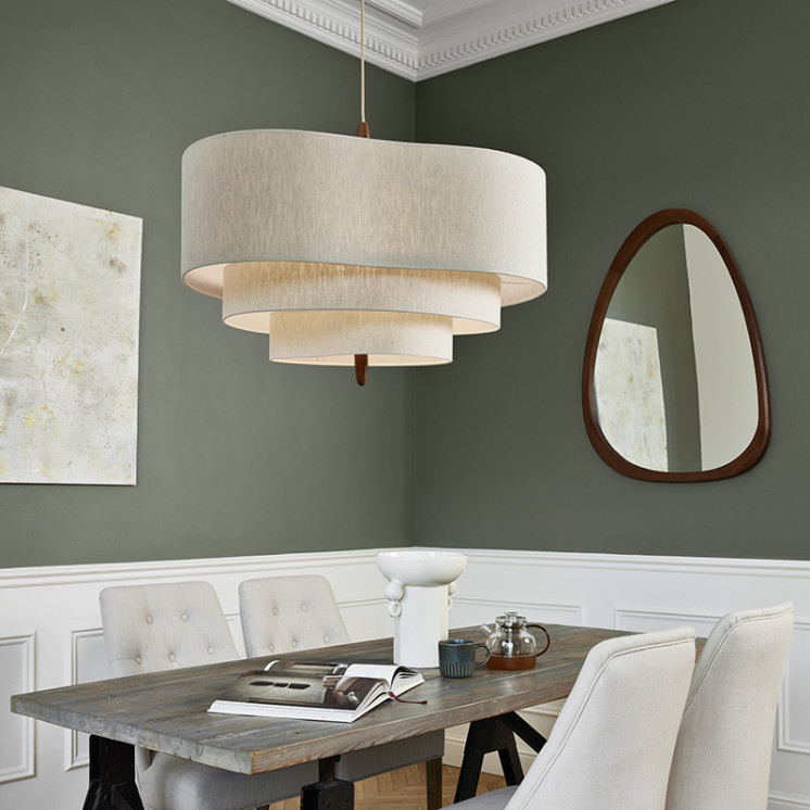 Suspension luminaire en tissu PEBBLE Market Set