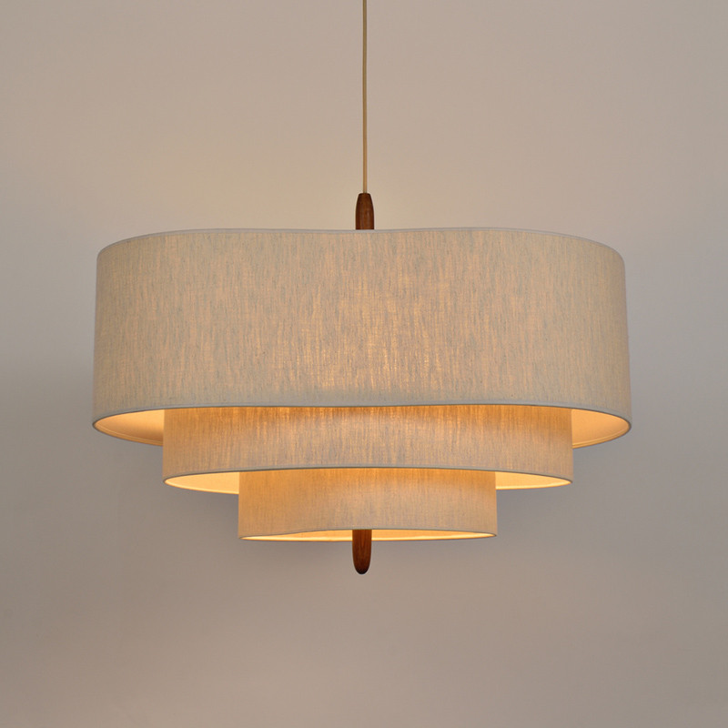 Suspension luminaire en tissu PEBBLE Market Set