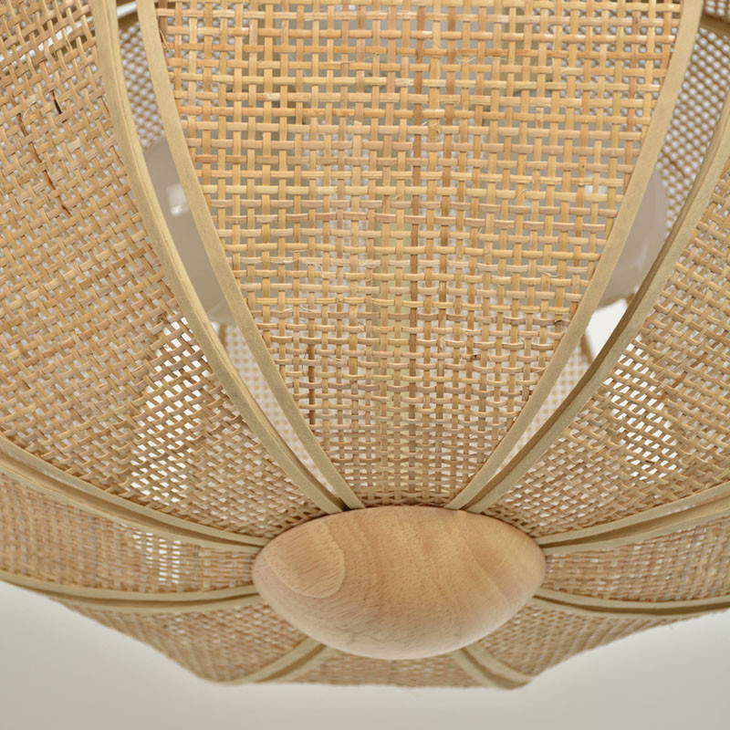 Suspension luminaire cannage COQUILLAGE D70 Market Set