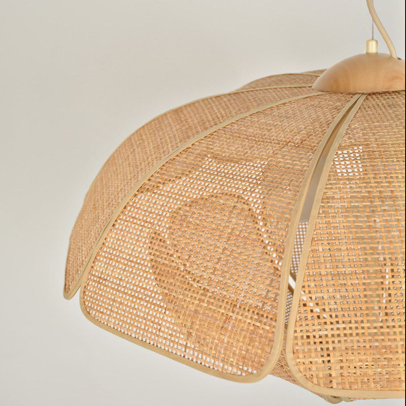 Suspension luminaire cannage COQUILLAGE D70 Market Set