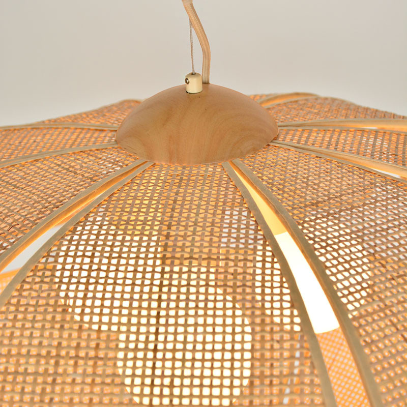 Suspension luminaire cannage COQUILLAGE D70 Market Set