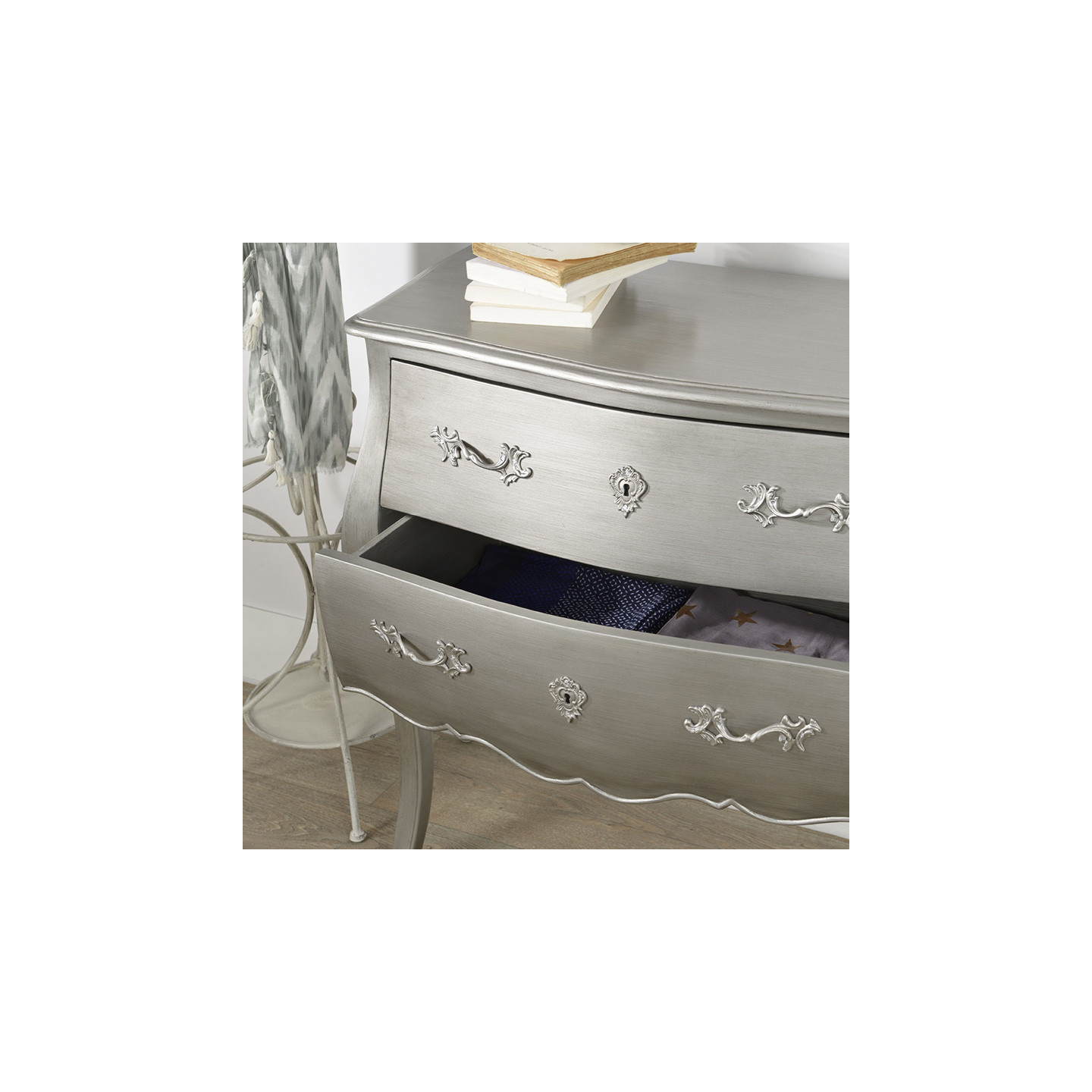 Commode de style NEW SILVER MURANO Amadeus