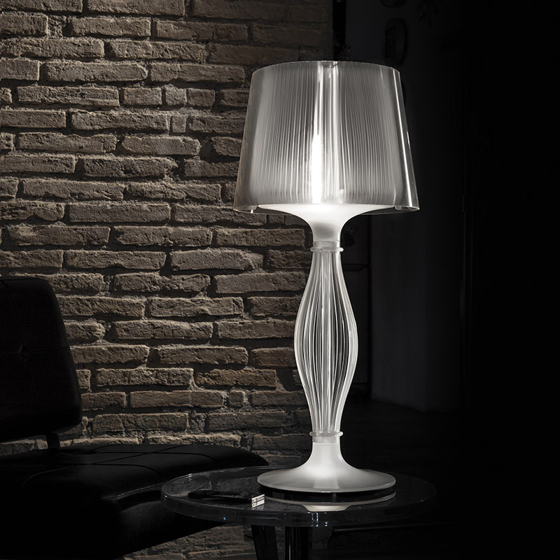 Lampe de table design italien LIZA, 2 finitions Slamp