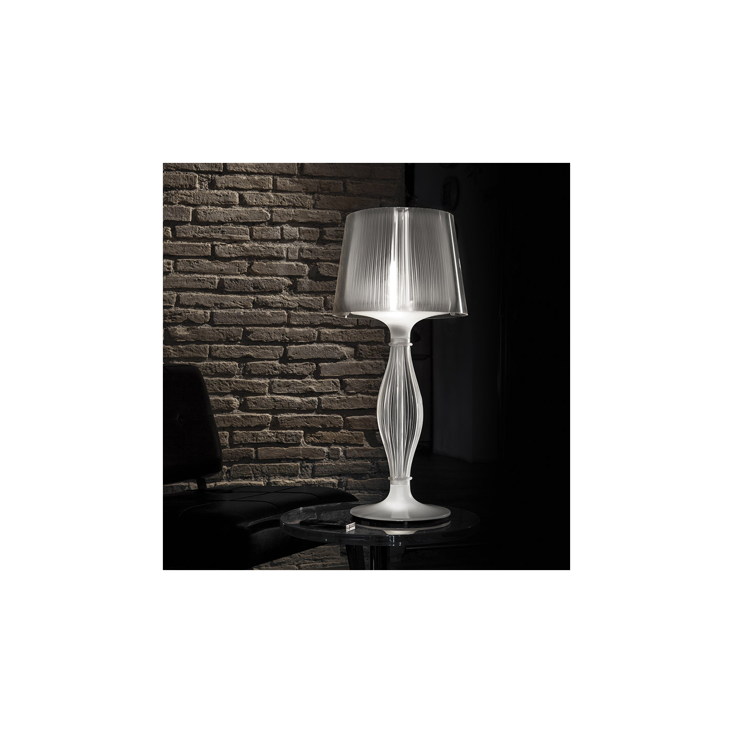 Lampe de table design italien LIZA, 2 finitions Slamp