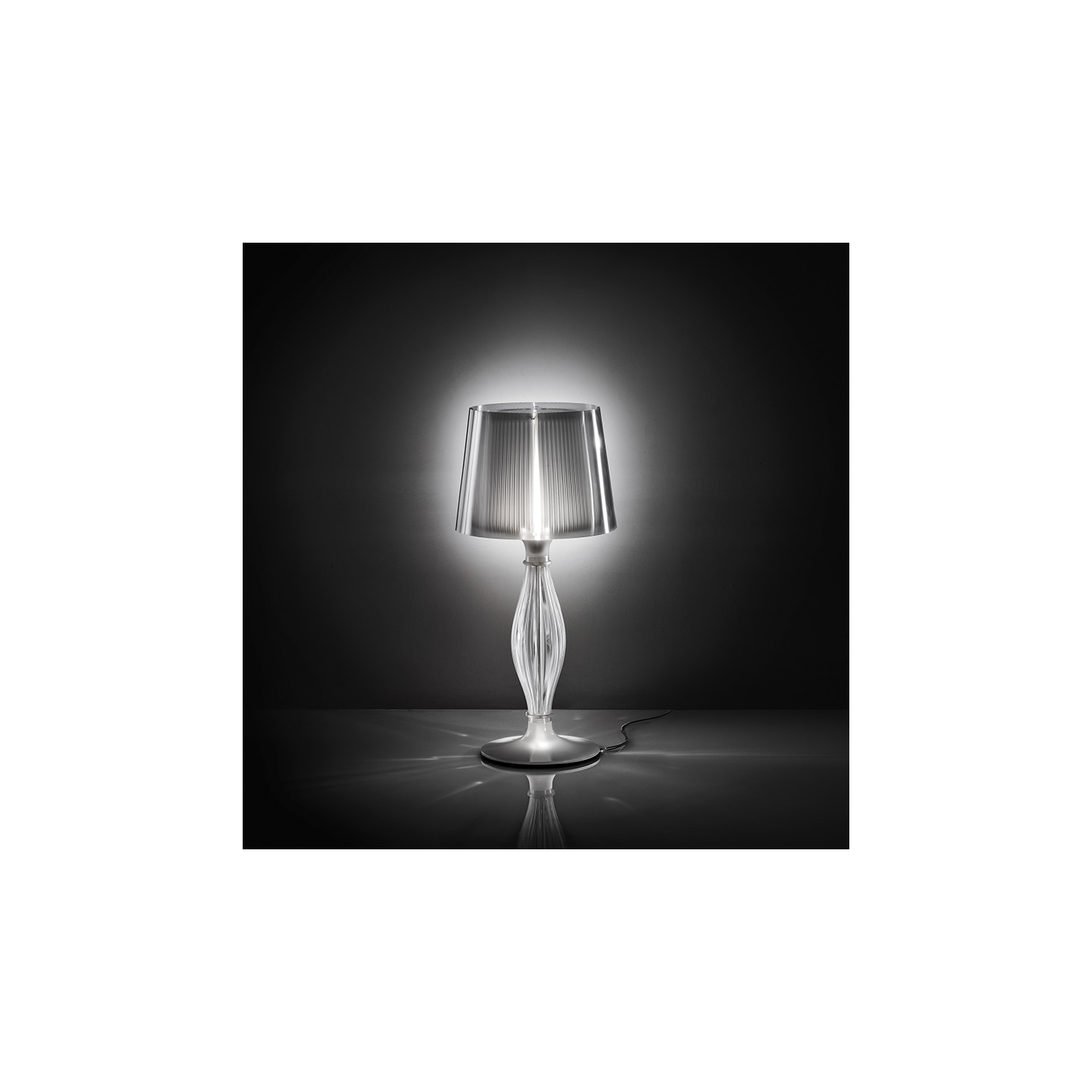 Lampe de table design italien LIZA, 2 finitions Slamp