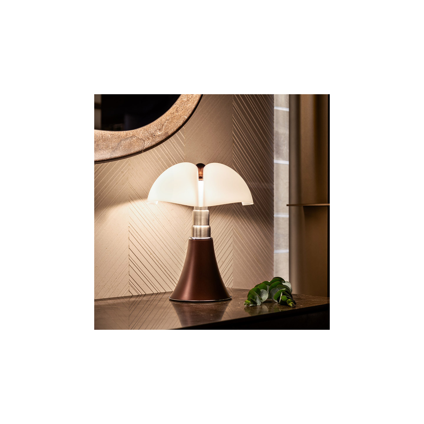 Lampe design PIPISTRELLO BRONZE Martinelli Luce