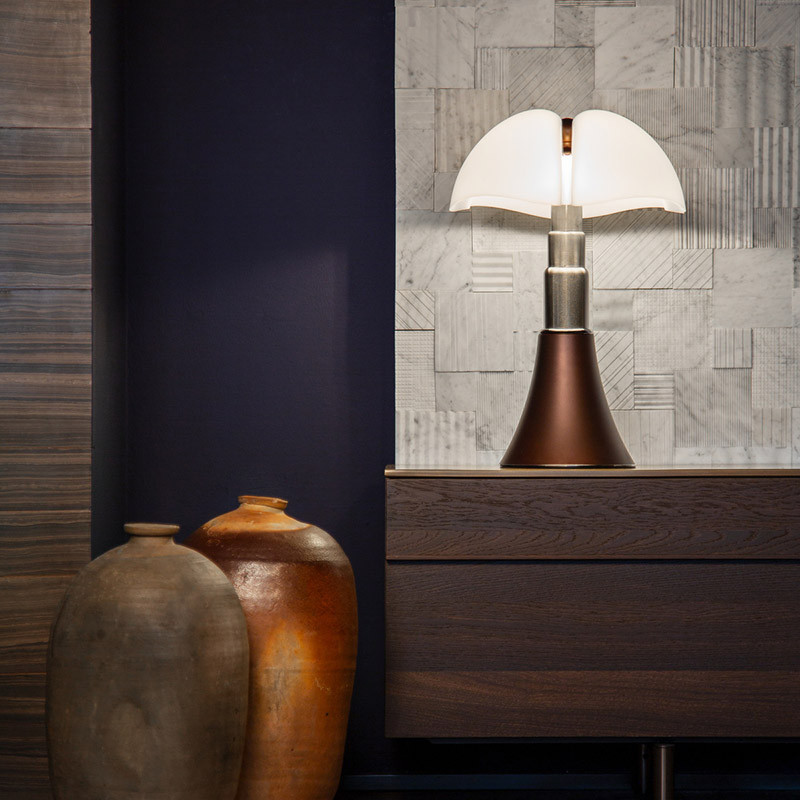 Lampe design PIPISTRELLO BRONZE Martinelli Luce