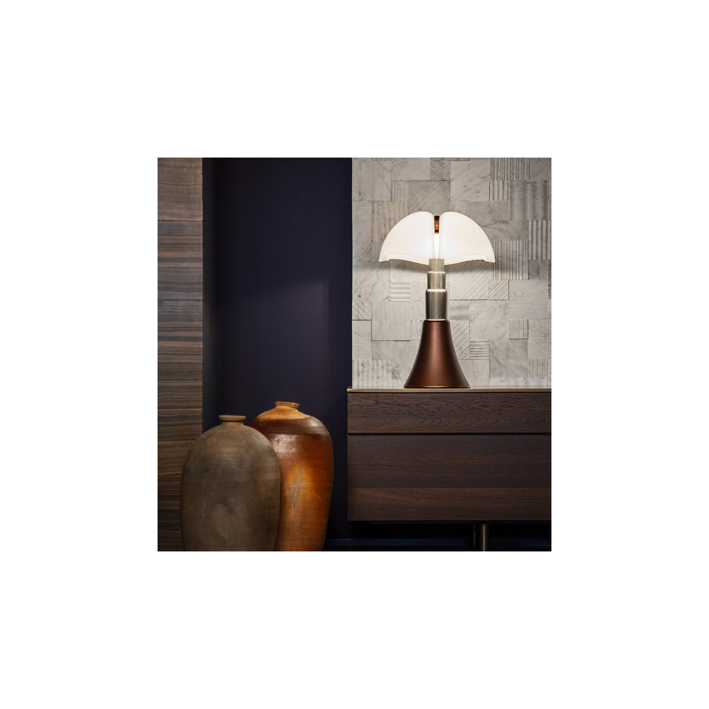 Lampe design PIPISTRELLO BRONZE Martinelli Luce