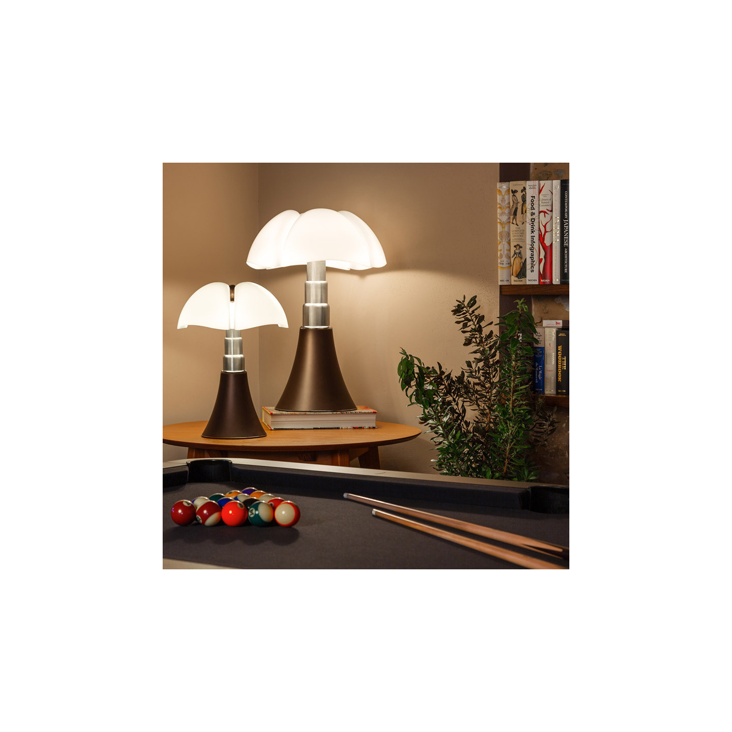 Lampe design PIPISTRELLO BRONZE Martinelli Luce