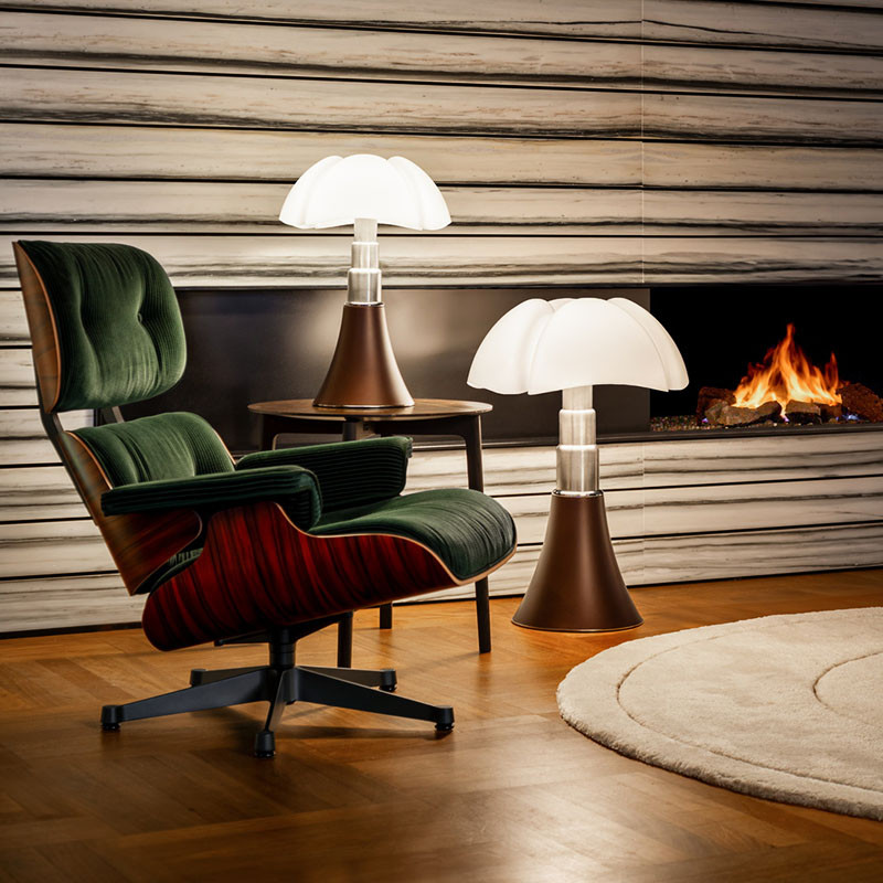 Lampe design PIPISTRELLO BRONZE Martinelli Luce