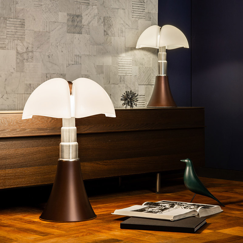Lampe design PIPISTRELLO BRONZE Martinelli Luce