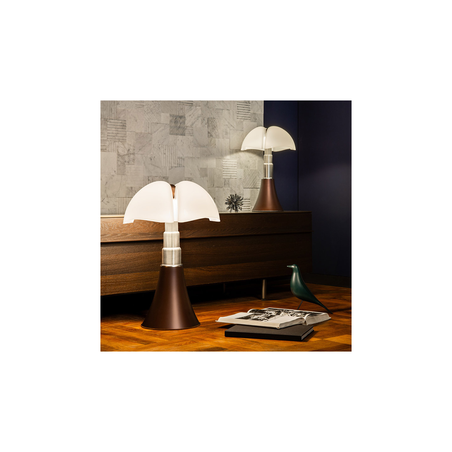 Lampe design PIPISTRELLO BRONZE Martinelli Luce