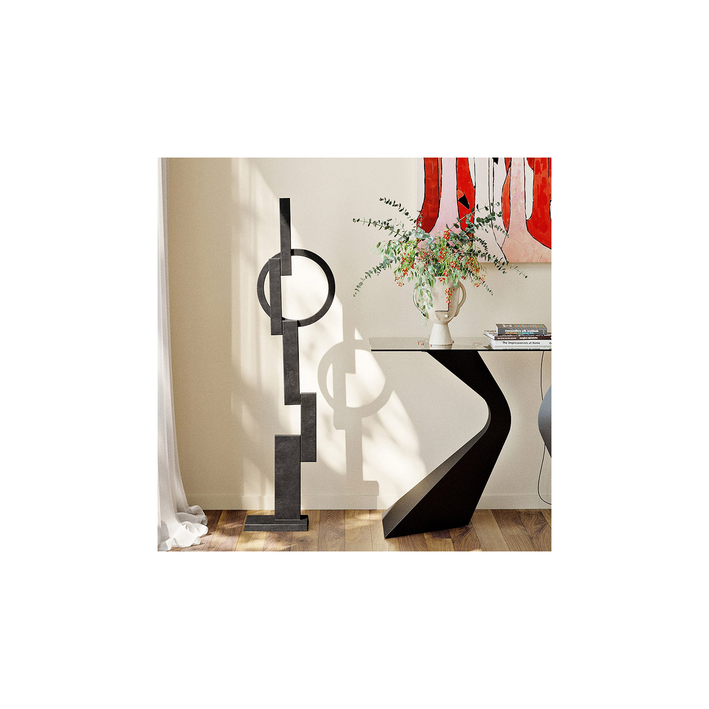 Meuble console noire GLORIA Kare Design