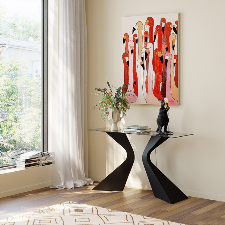 Meuble console noire GLORIA Kare Design