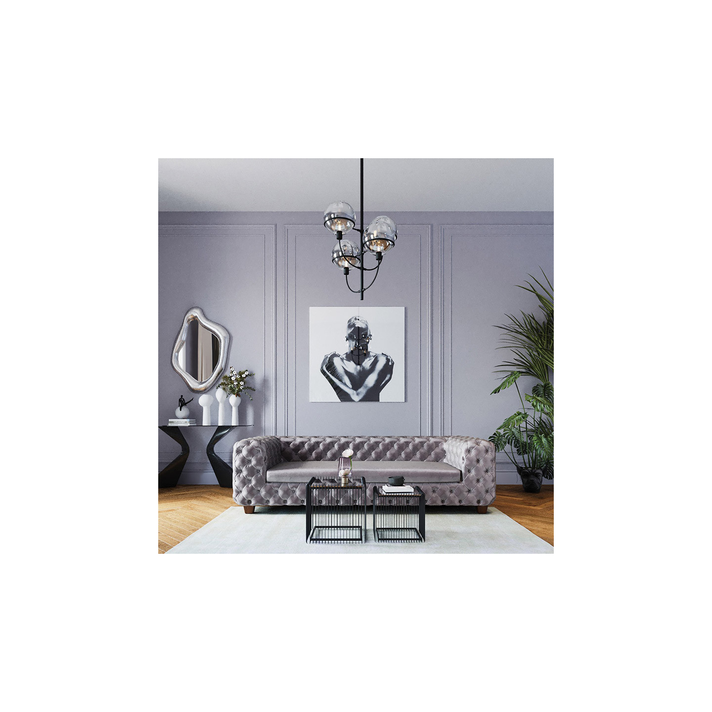 Meuble console noire GLORIA Kare Design