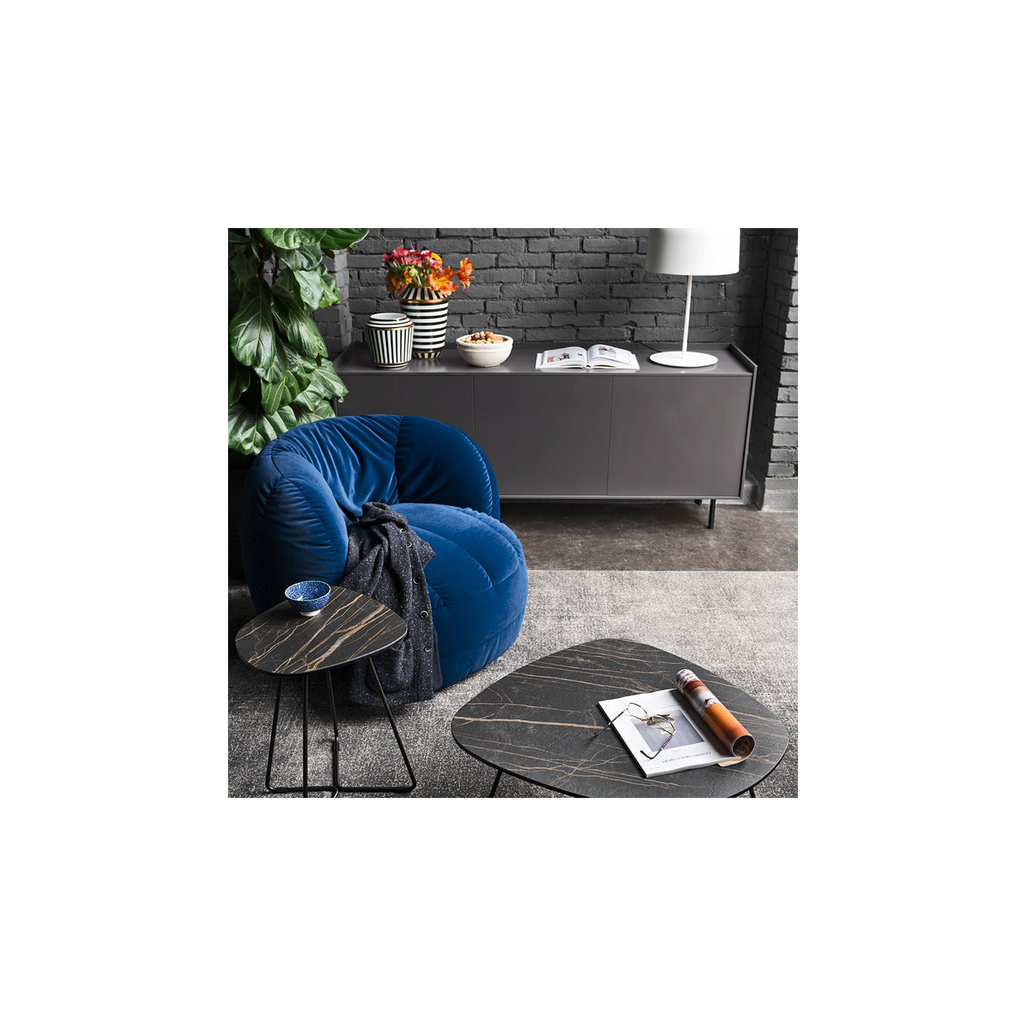 Meuble bas 3 portes COVER, 3 coloris Connubia