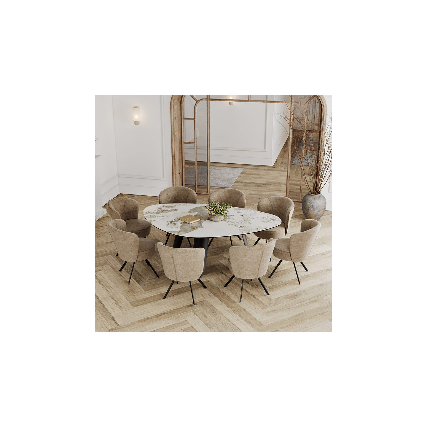 Fauteuil rotatif PRAGUE, 8 coloris Akante