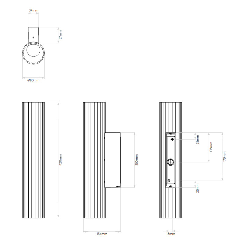 Applique salle de bain originale OI420, 3 finitions Astro Lighting