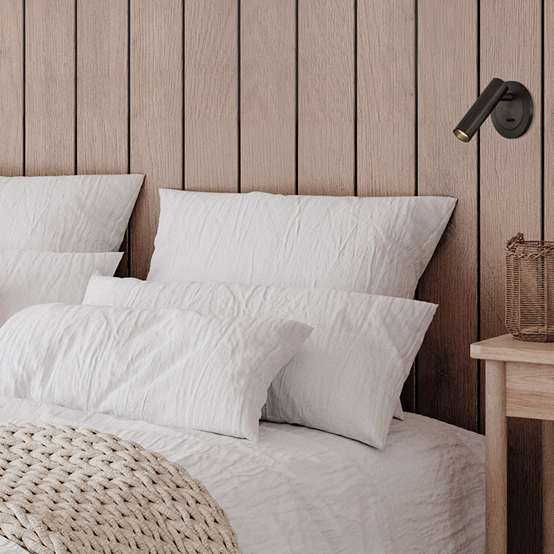 Liseuse murale chambre ATRIA, 3 finitions Acb Lighting