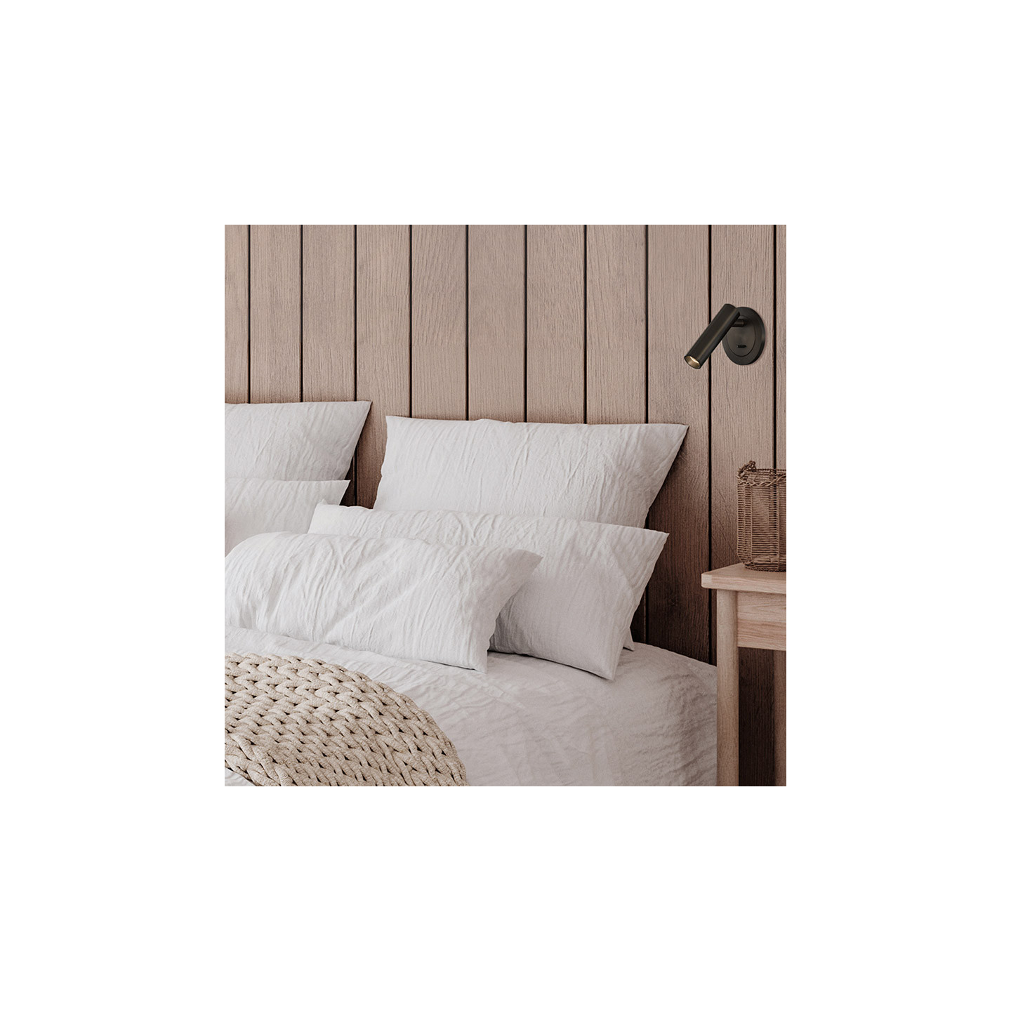Liseuse murale chambre ATRIA, 3 finitions Acb Lighting